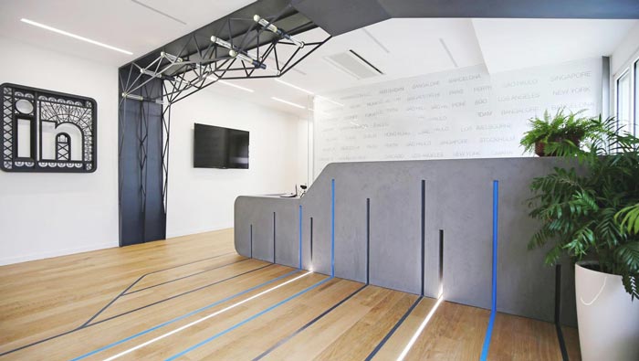 营销策划公司办公室装修设计， 写字楼后现代装修风格